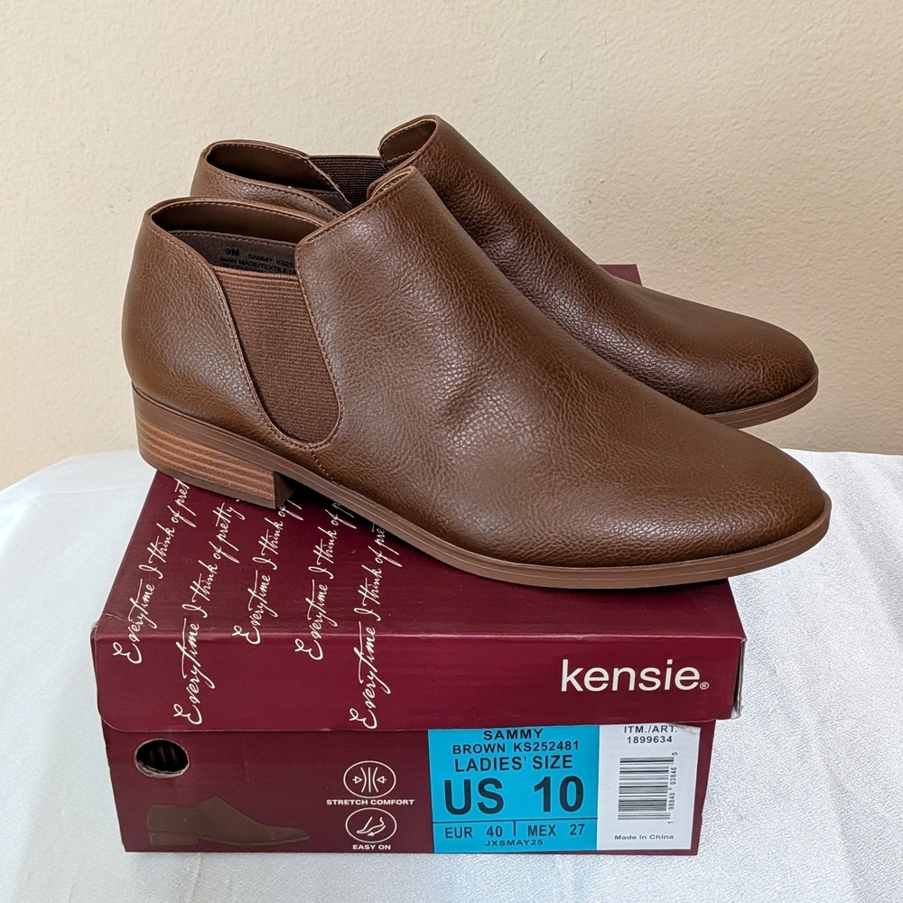 New Kensie Women's Short Boots Brown Size 10‎